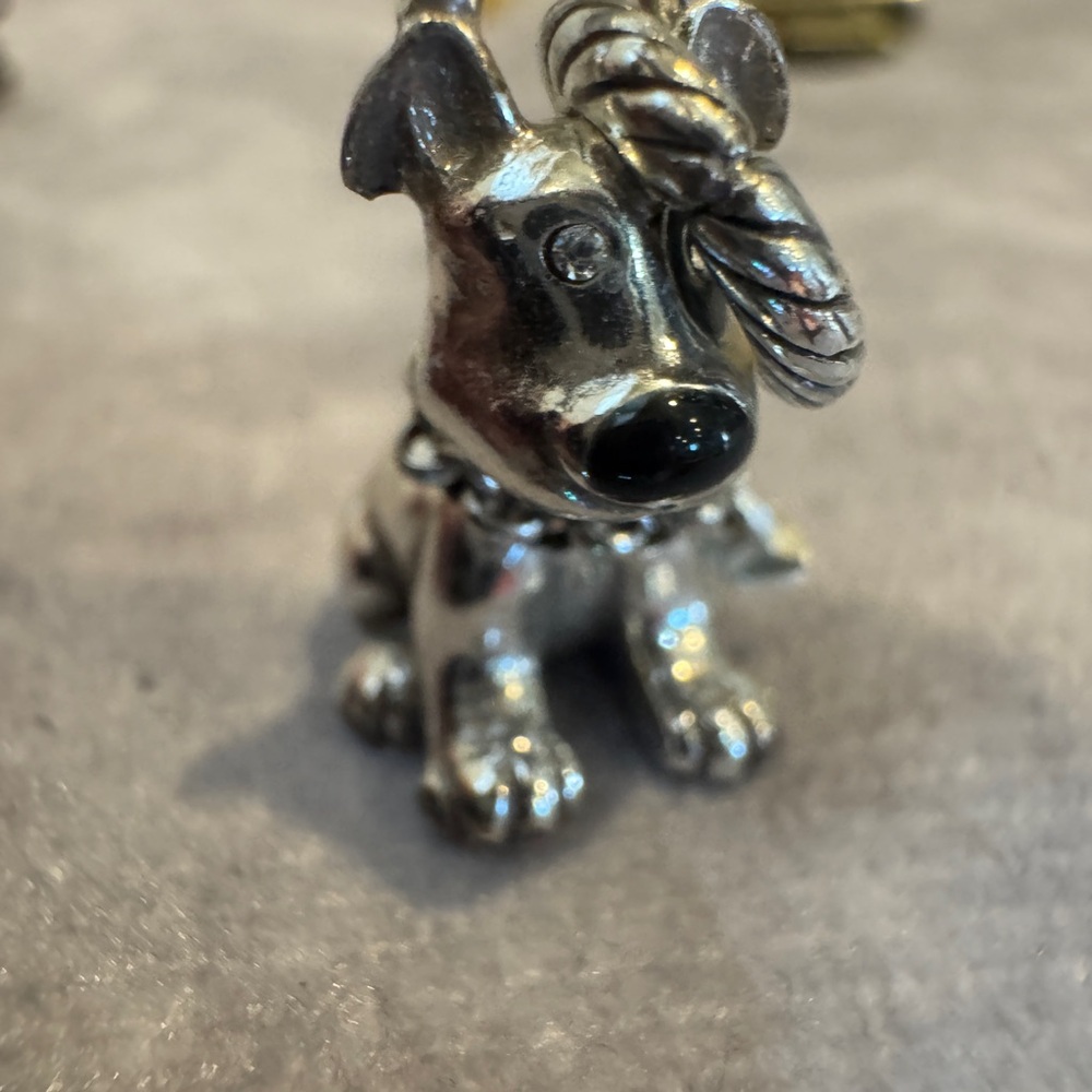 Brighton Silver Tone Dog Figurine charm